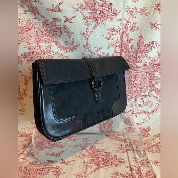 BCBG shoulder bag leather and fabric - Picture 2 of 6